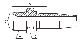 Colocaciones de manguera hidráulicas reutilizables del Sae del varón métrico 15618 - hilo Rod de la manga de la manguera R5