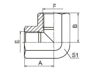 Piezas acodadas del acero de carbono/conector hidráulicos ISO 1179 del tubo del codo