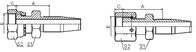 Hexágono plano femenino reutilizable del doble del Sae J1453 Orfs Seat de las colocaciones de manguera de la industria